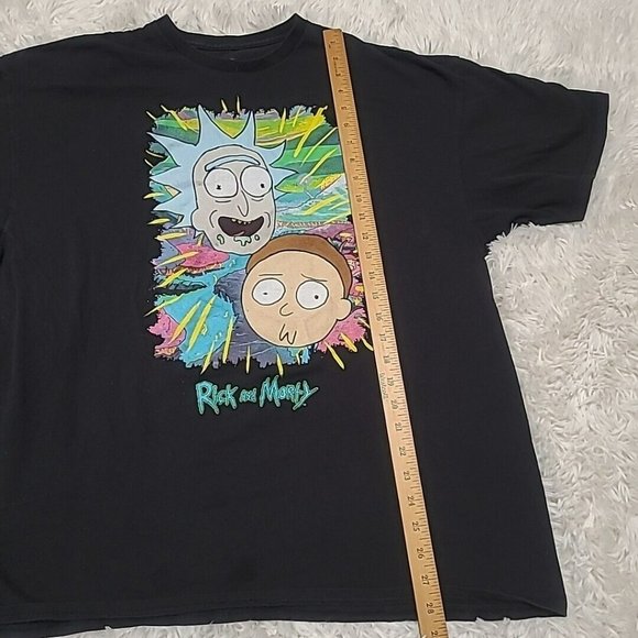 Rick and Morty  Jungle Warp Faces Mens T-Shirt Size XL - Picture 5 of 7